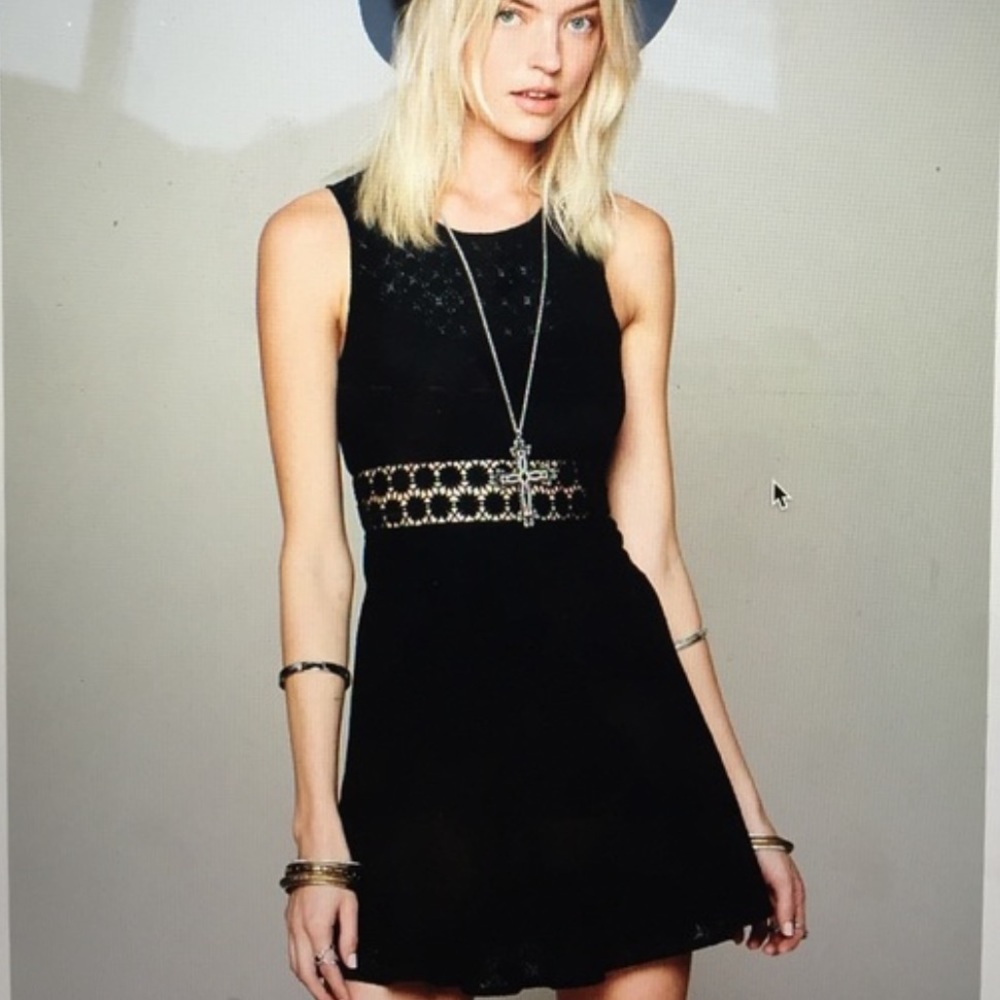 Free People Daisy Waist Cut Out Dress